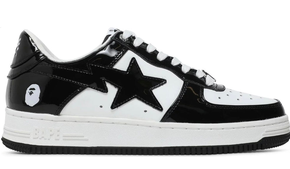 BAPESTA Low Black – Premium Leather Sneaker