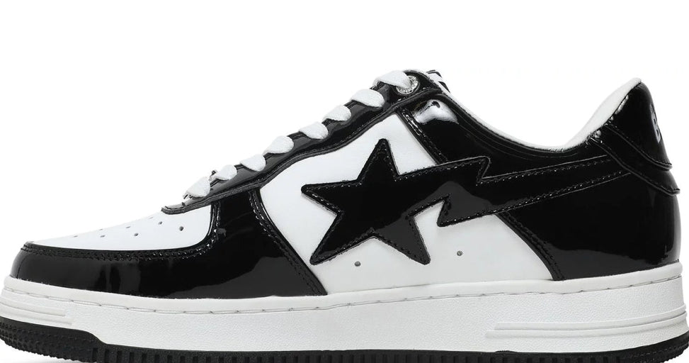 BAPESTA Low Black – Premium Leather Sneaker