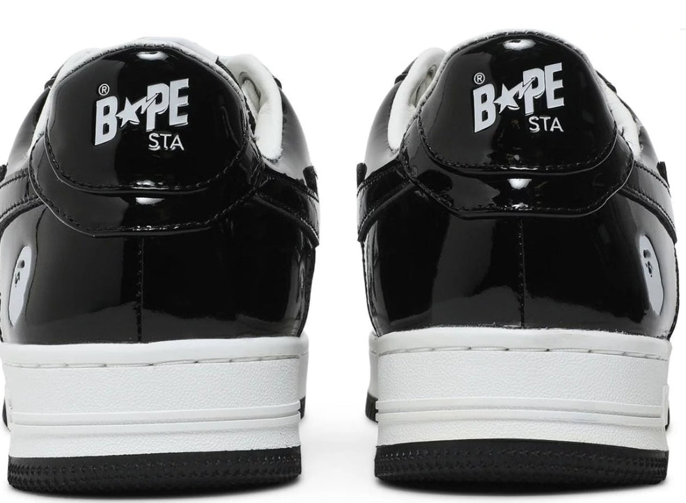BAPESTA Low Black – Premium Leather Sneaker