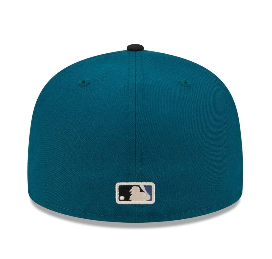 NEW ERA 59FIFTY MLB NEW YORK YANKEES CLOUD SPIRAL WORLD SERIES 2000 TWO TONE / GREY UV FITTED CAP
