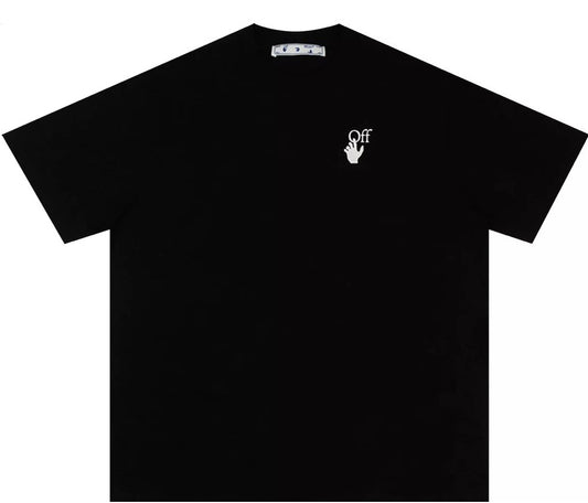 Off-White Marker Short-Sleeve Over Tee – Black/Fuchsia